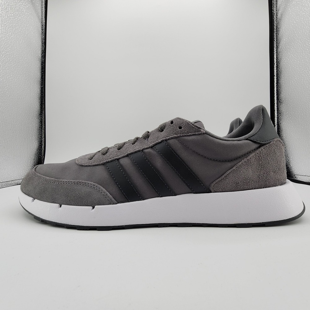 adidas Run 60s 2.0 Shoes Mens 13 Grey Four Carbon Running Sneaker GX1740 NEW - Picture 5 of 11